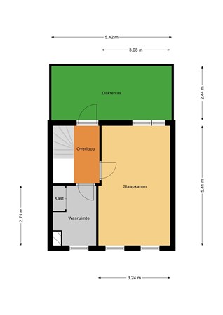 Floorplan - Loevestein 76, 3328 JL Dordrecht